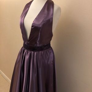 Purple long dress for special event